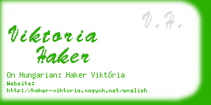 viktoria haker business card